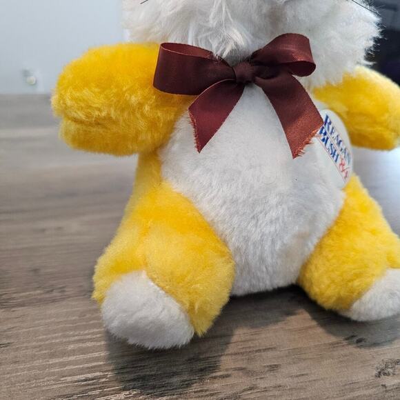 Vintage House of Lloyd Reagan Bush 1984 Bear Yellow 8" Political Republican - Picture 5 of 10